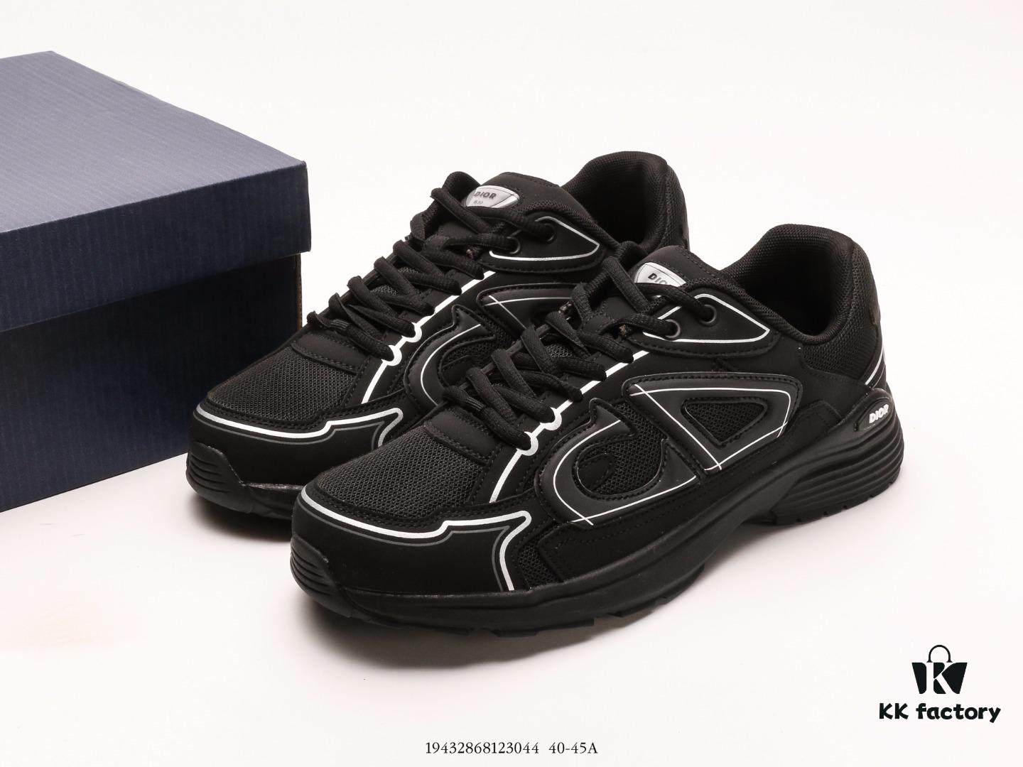 Dior Luxury Brand Showcasing Elegance Dior Low-Top Sneakers Retro Versatile Casual Shoes Fashion Running Shoes Thick-Soled Daddy Shoes