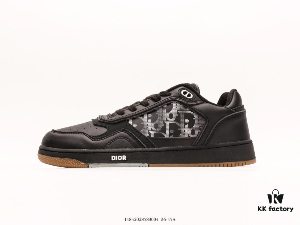 6930e6806e68136f4d9b2b3c Dior's Classic Oblique Print Smooth Calfskin Leather Shoes with Unique Inlaid Design and Stitching Art