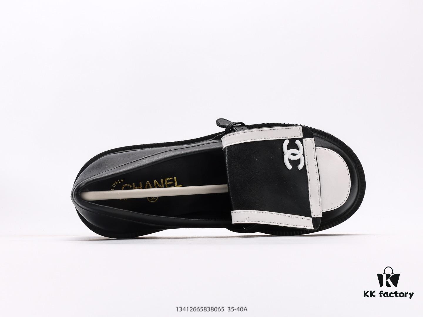 6930e6896e68136f4d9b2b4e Chanel Business Women's Leather Shoes High Heels Chunky Square Heel Thick Sole Elevating Shoes Trendy Casual Sneakers Classic All-Season Style
