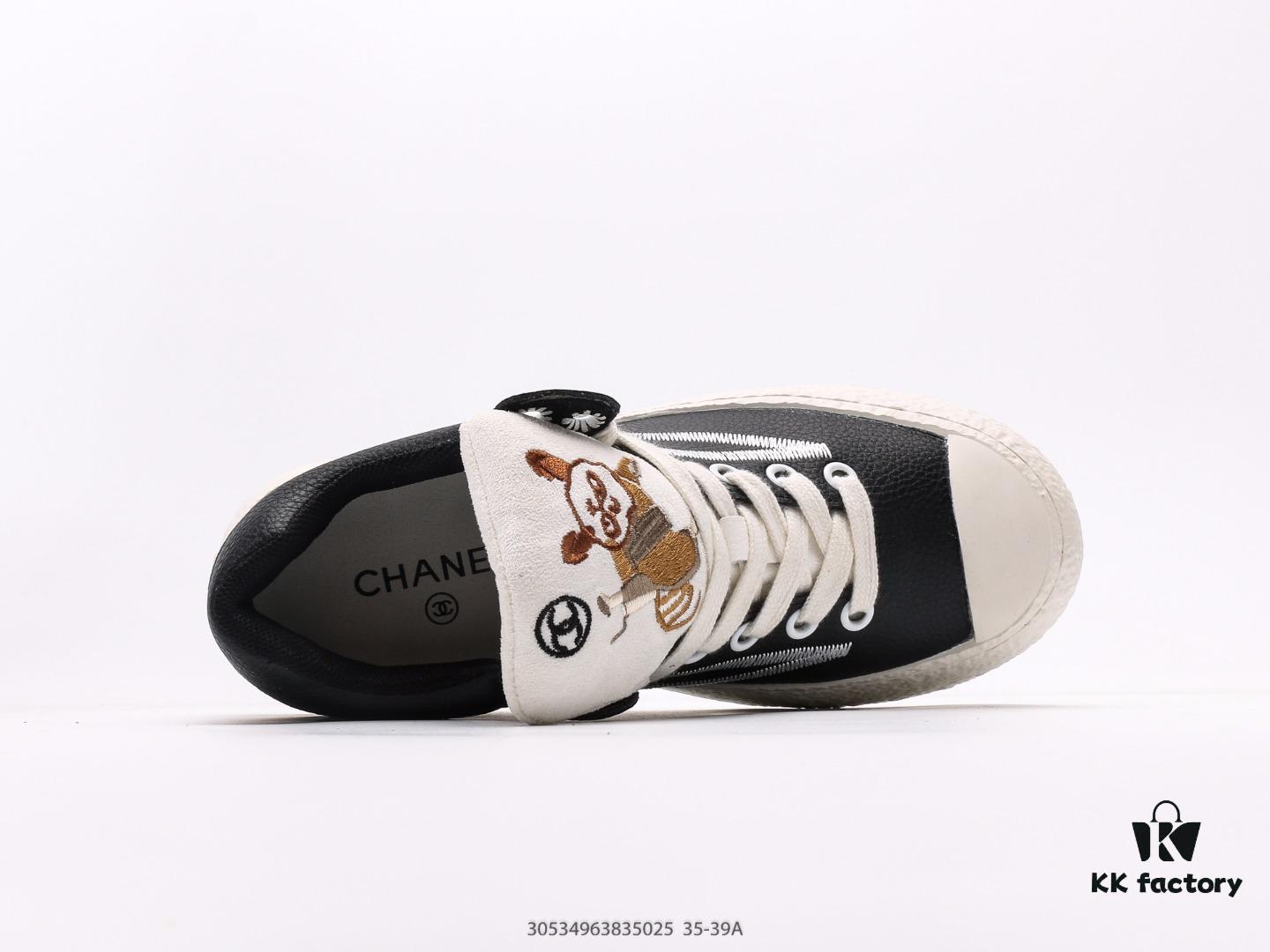 6930e68e6e68136f4d9b2b57 Chanel Kung Fu Panda Electric Show Style 2024 Autumn/Winter New Authentic Leather Lightweight Versatile Casual Sneakers