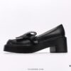 6930e6976e68136f4d9b2b65 Chanel Business Women's Leather Shoes High Heels Chunky Square Heel Thick Sole Elevating Shoes Trendy Casual Sneakers Classic All-Season Style