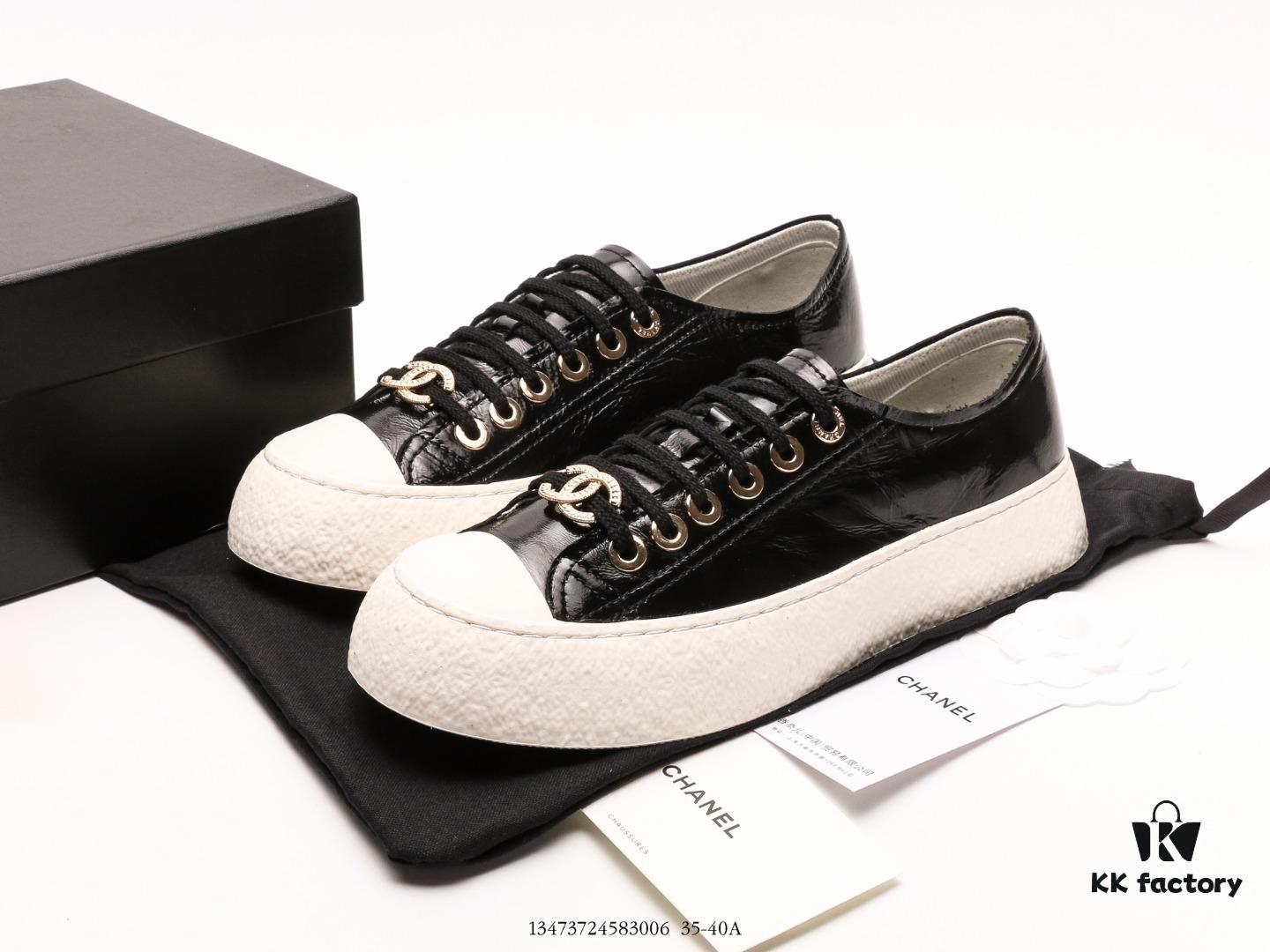 6930e6ce6e68136f4d9b2bbe Chanel x Adidas Collaboration Vintage-Style Lightweight Sneaker, Chanel's Latest Four-Season Ultimate Derivative Thick-Soled Shoe That Elevates Overall Silhouette and Enhances Style