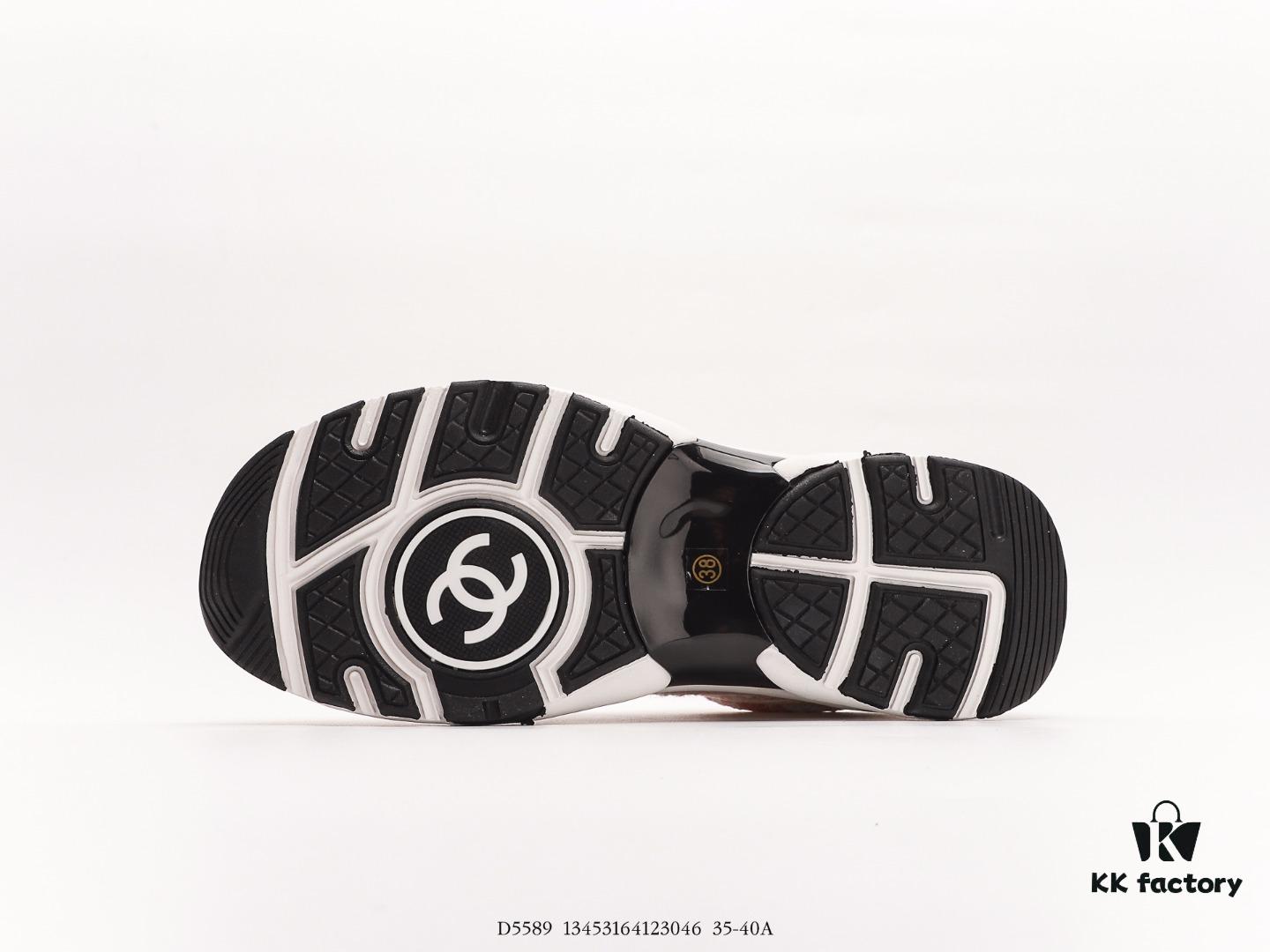 6930e6f96e68136f4d9b2c07 Chanel 2023 Logo Sneakers, Kruus Lightweight Retro Dad Shoes, Futuristic Metallic Style, Original Mold Design with Enhanced Texture and Refined Silhouette