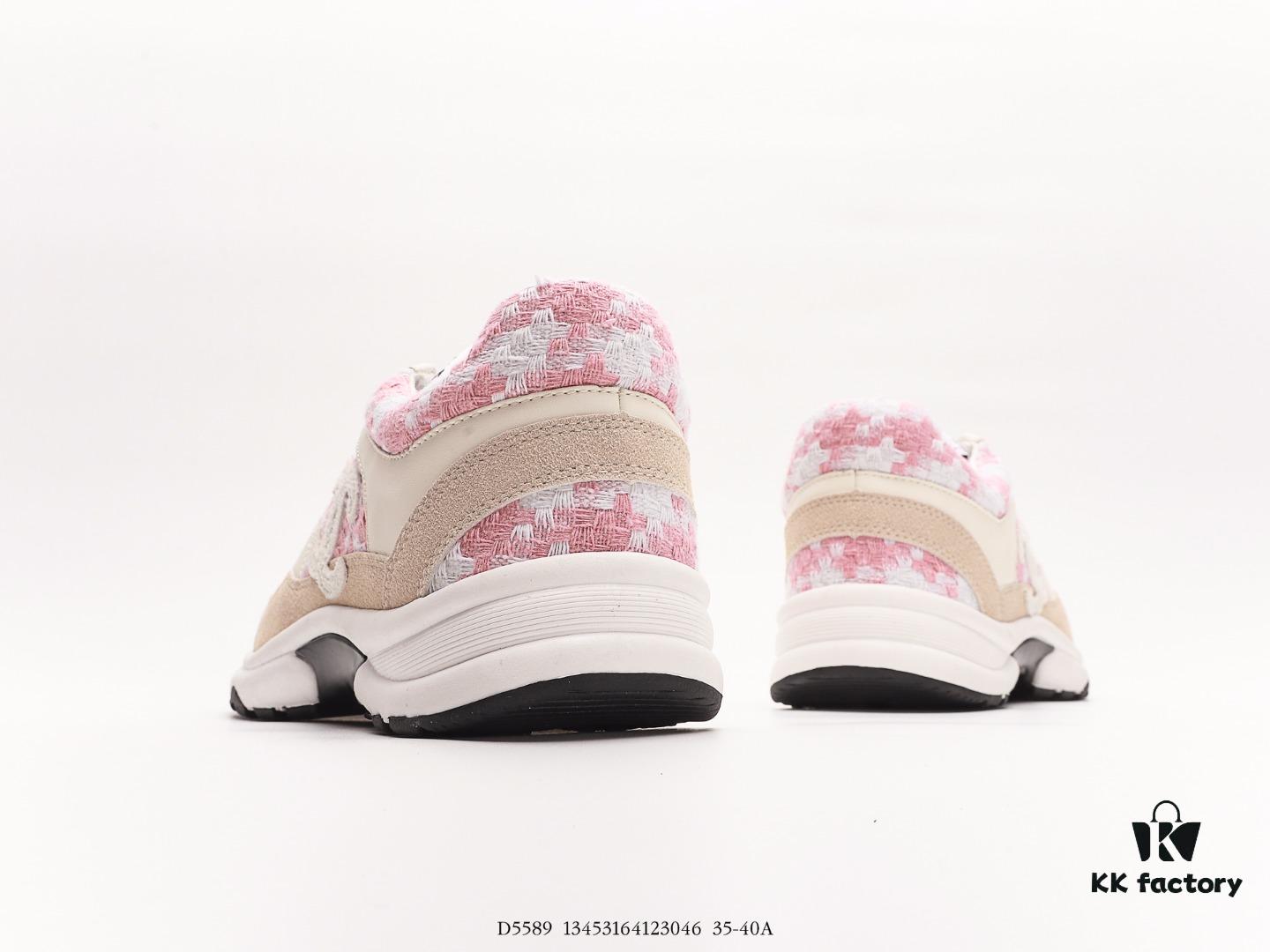6930e6fa6e68136f4d9b2c09 Chanel 2023 Logo Sneakers, Kruus Lightweight Retro Dad Shoes, Futuristic Metallic Style, Original Mold Design with Enhanced Texture and Refined Silhouette