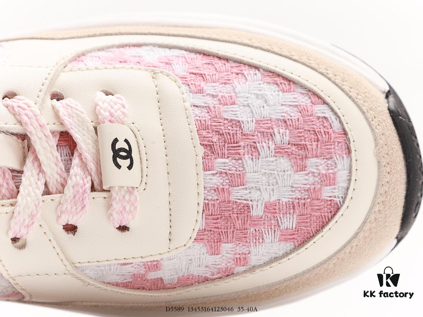6930e6fb6e68136f4d9b2c0b Chanel 2023 Logo Sneakers, Kruus Lightweight Retro Dad Shoes, Futuristic Metallic Style, Original Mold Design with Enhanced Texture and Refined Silhouette