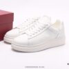 ThomWills Men's Genuine Leather White Shoes, Hidden Height Increasing Thick Sole Casual Skate Shoes (Model: G931), Same Style as Lei's