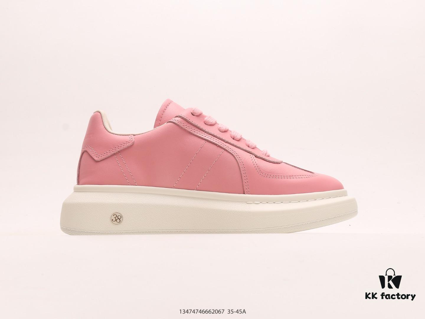 6930e7096e68136f4d9b2c1f Alexander McQueen Platform Sneakers, Thick Sole White Shoes with 4.5cm Height Increase, Cushioned Insole, Excellent Rebound, Durable and Comfortable