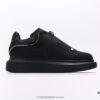 6930e70e6e68136f4d9b2c28 Alexander McQueen Italian Luxury Brand Sole Leather Sneakers Low-top Fashion Thick-soled Casual White Shoes
