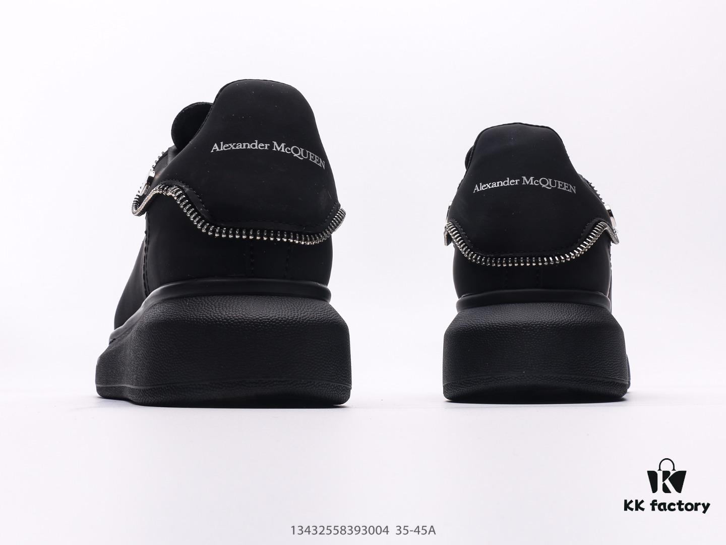 6930e7106e68136f4d9b2c2d Alexander McQueen Italian Luxury Brand Sole Leather Sneakers Low-top Fashion Thick-soled Casual White Shoes