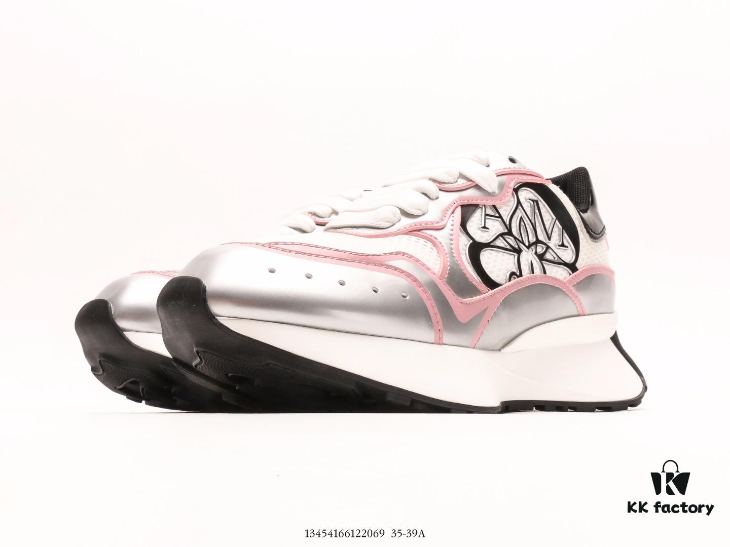 6930e7196e68136f4d9b2c3c Alexander McQueen Italian Luxury Brand Sole Leather Sneakers Low-top Fashion Platform Casual White Shoes