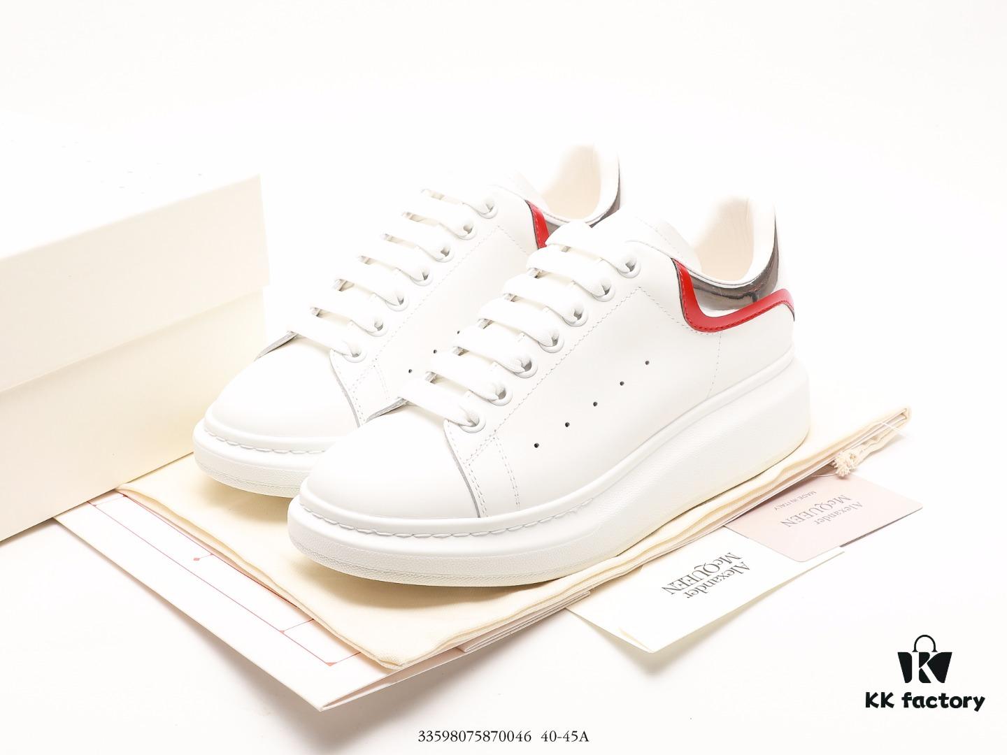 6930e7236e68136f4d9b2c49 Alexander McQueen Oversized Sneakers, Low-Top Fashion Thick-Soled Casual White Sneakers