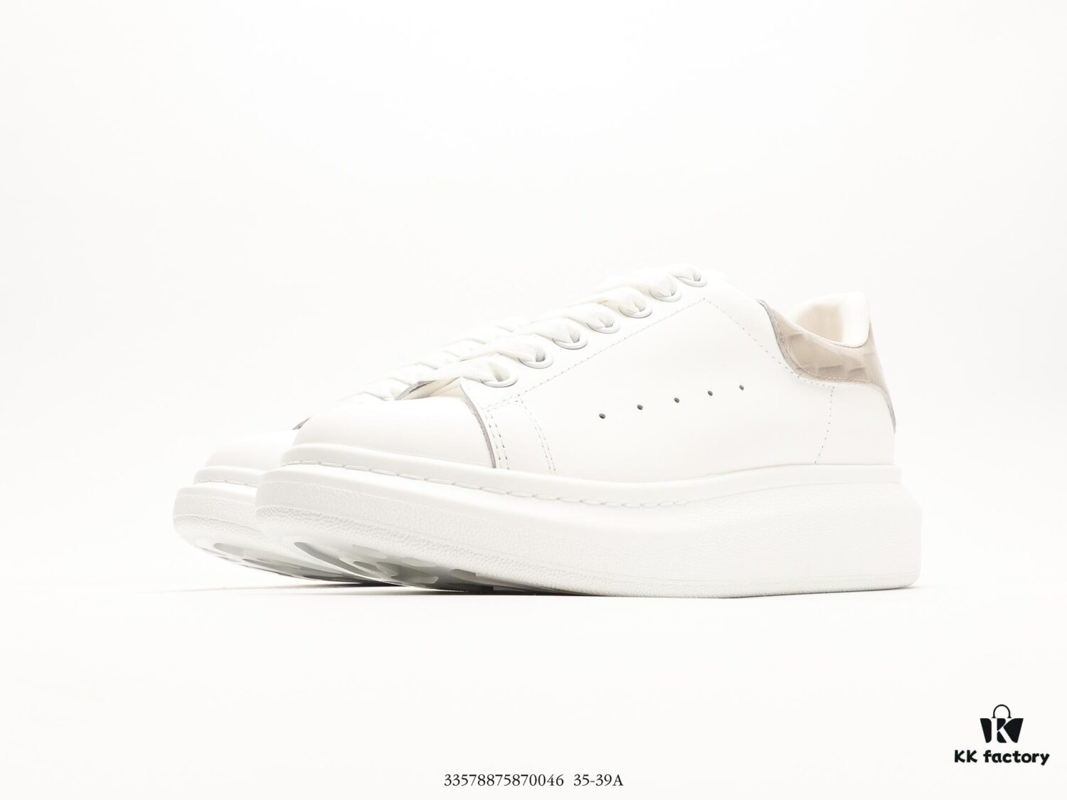 Alexander McQueen Platform Sneakers Thick Sole White Shoes