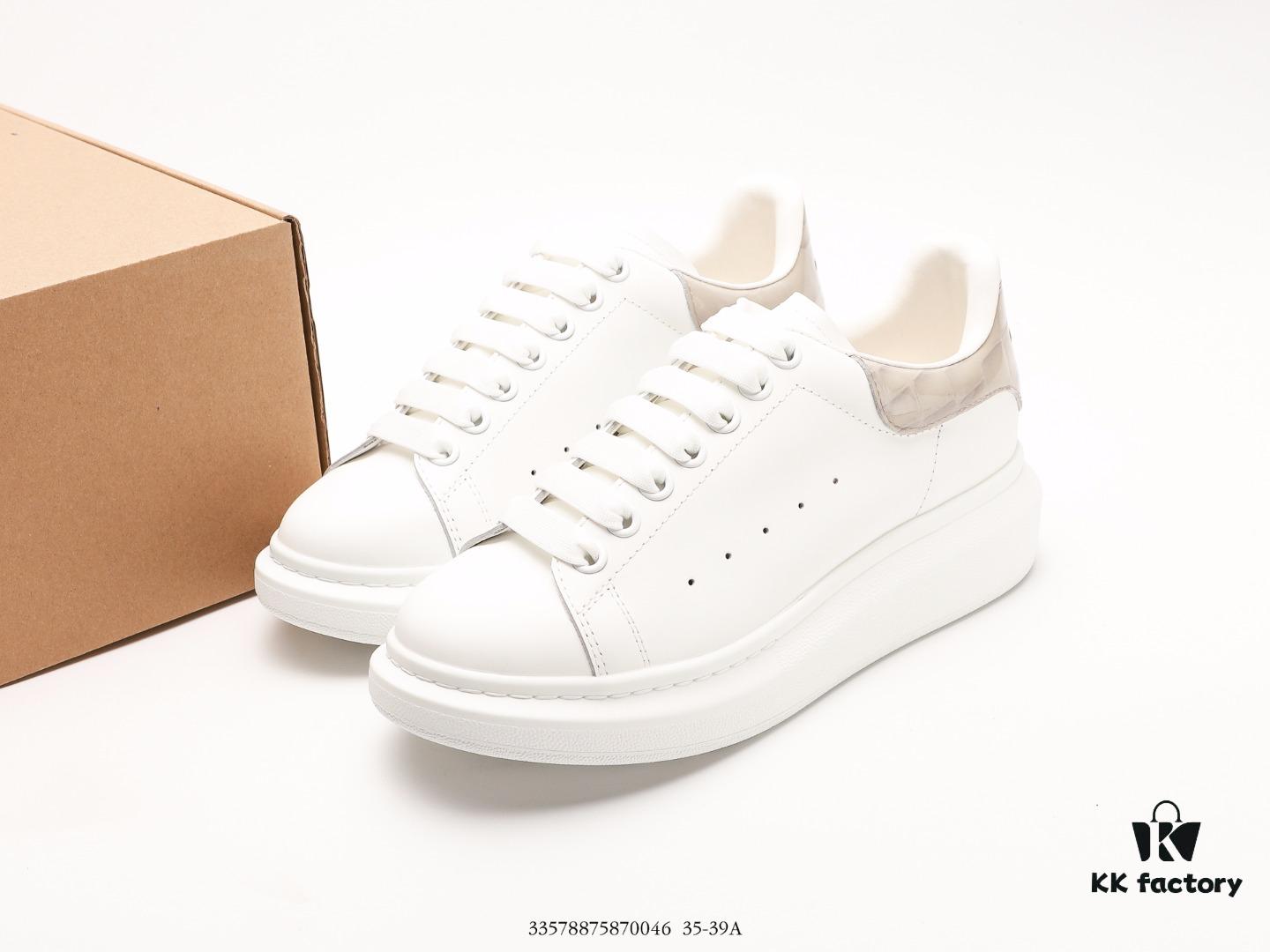Alexander McQueen Platform Sneakers Thick Sole White Shoes