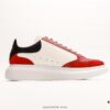 6930e73d6e68136f4d9b2c6d Alexander McQueen Oversized Sneakers, Low-top Fashion Thick-soled Casual White Leather Sneakers