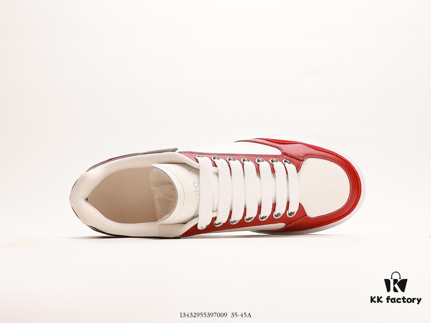 6930e73d6e68136f4d9b2c6e Alexander McQueen Oversized Sneakers, Low-top Fashion Thick-soled Casual White Leather Sneakers