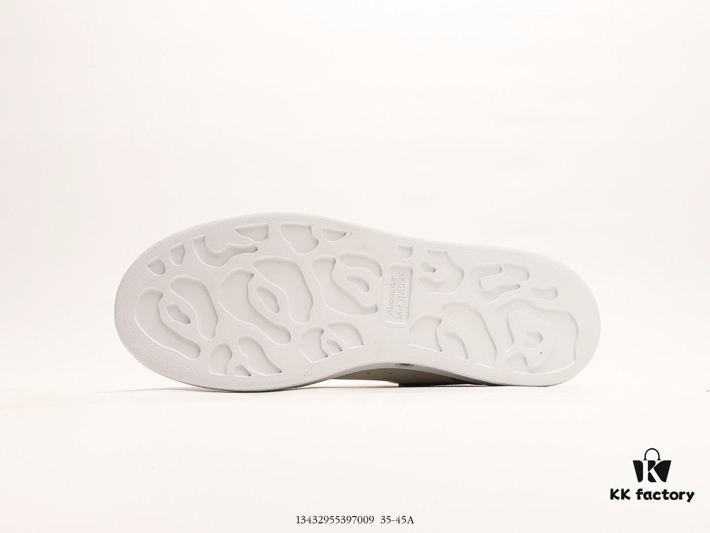 6930e73d6e68136f4d9b2c70 Alexander McQueen Oversized Sneakers, Low-top Fashion Thick-soled Casual White Leather Sneakers
