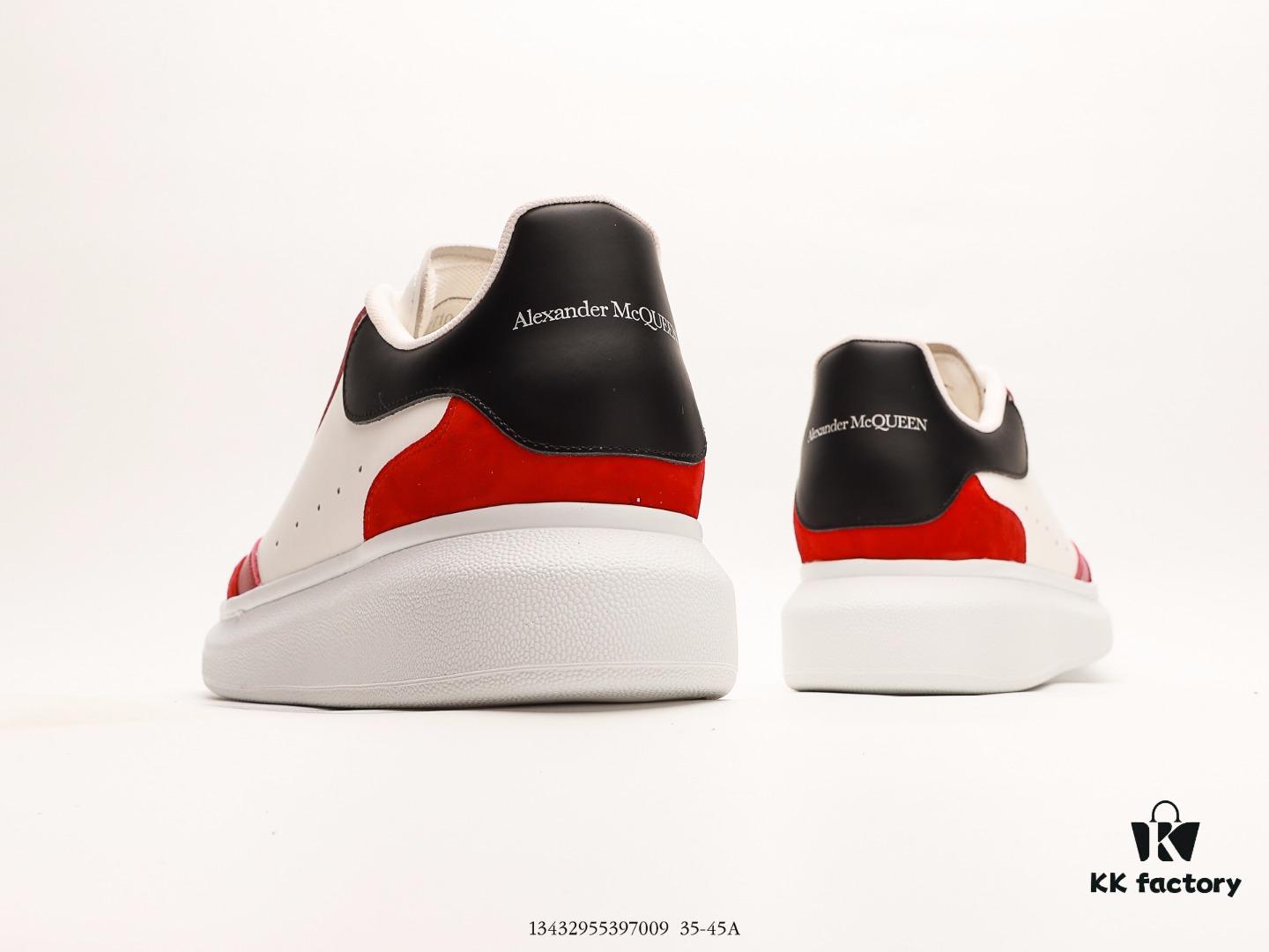 6930e73f6e68136f4d9b2c72 Alexander McQueen Oversized Sneakers, Low-top Fashion Thick-soled Casual White Leather Sneakers