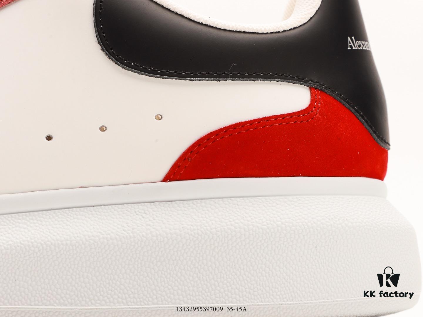 6930e7406e68136f4d9b2c73 Alexander McQueen Oversized Sneakers, Low-top Fashion Thick-soled Casual White Leather Sneakers
