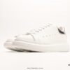 6930e7446e68136f4d9b2c7a Alexander McQueen Sole Leather Sneakers, Low-Top Fashion Thick-Soled Casual White Shoes