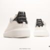 6930e7456e68136f4d9b2c7b Alexander McQueen Sole Leather Sneakers, Low-Top Fashion Thick-Soled Casual White Shoes