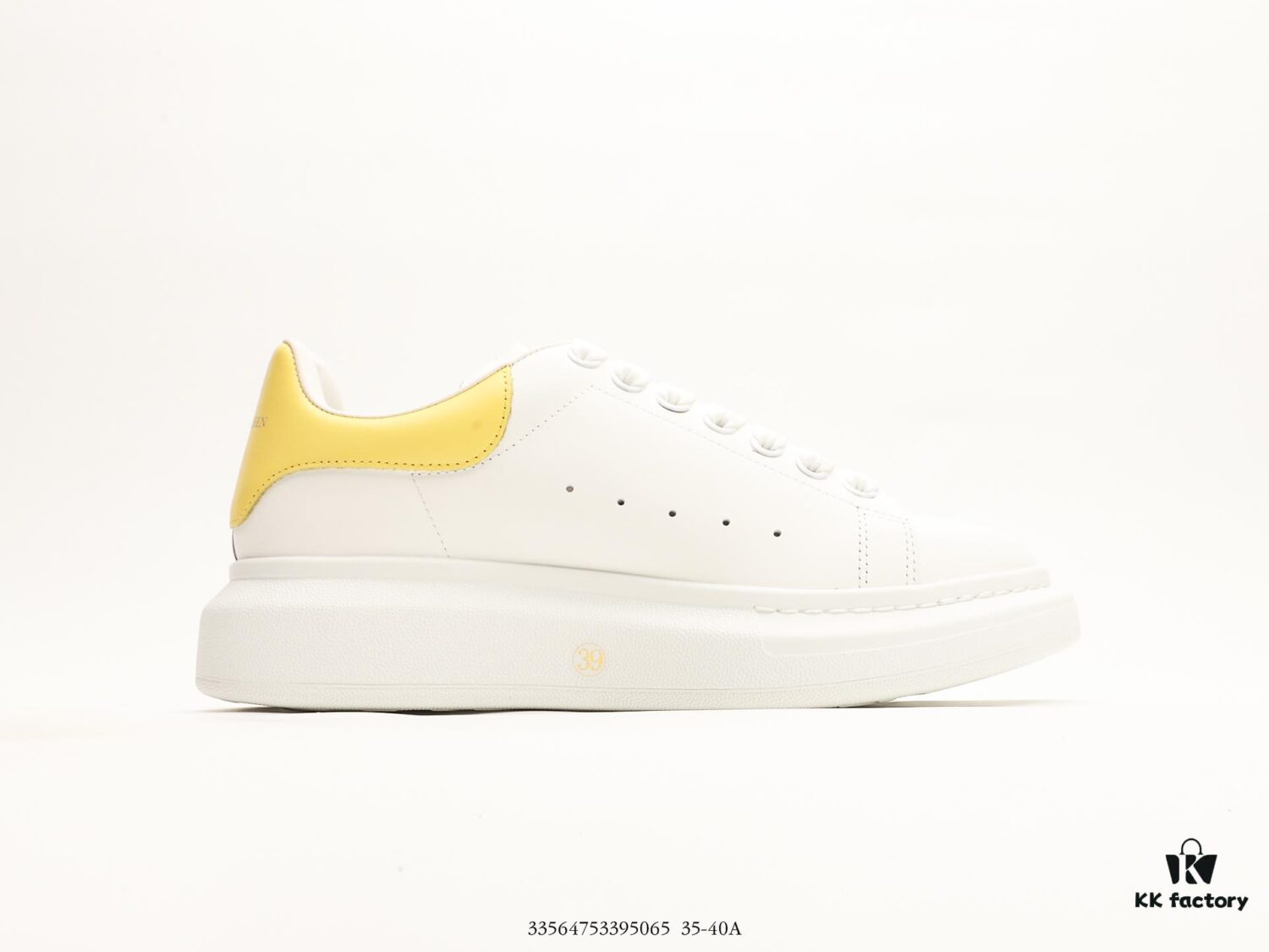 6930e74a6e68136f4d9b2c83 Alexander McQueen Sole Leather Sneakers, Low-top Fashion Thick-soled Casual White Sneakers