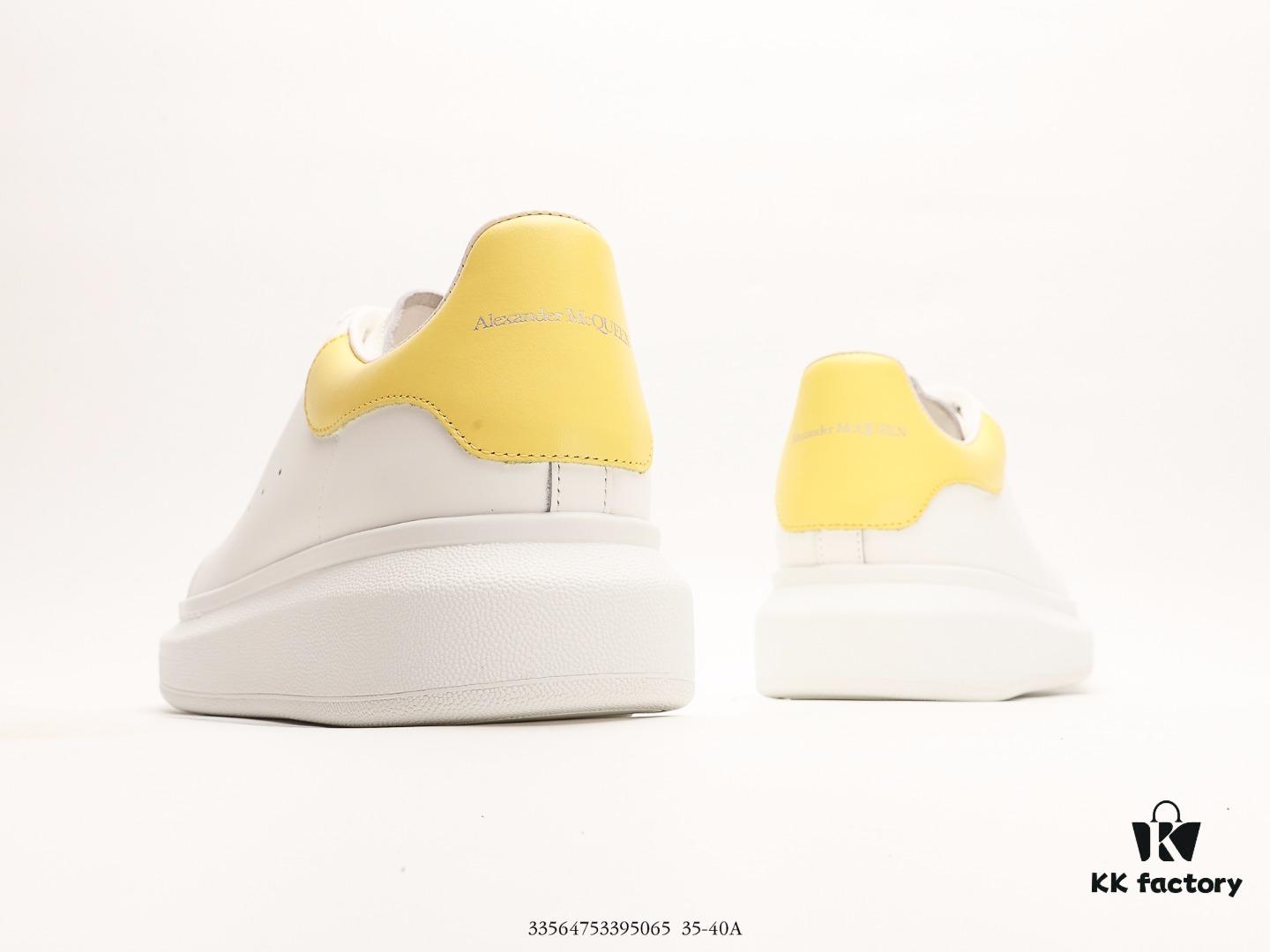 6930e74a6e68136f4d9b2c84 Alexander McQueen Sole Leather Sneakers, Low-top Fashion Thick-soled Casual White Sneakers