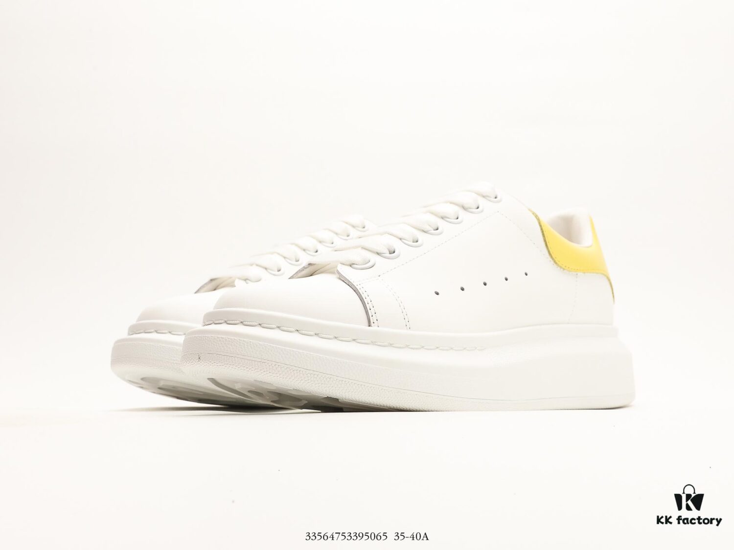 6930e74b6e68136f4d9b2c85 Alexander McQueen Sole Leather Sneakers, Low-top Fashion Thick-soled Casual White Sneakers