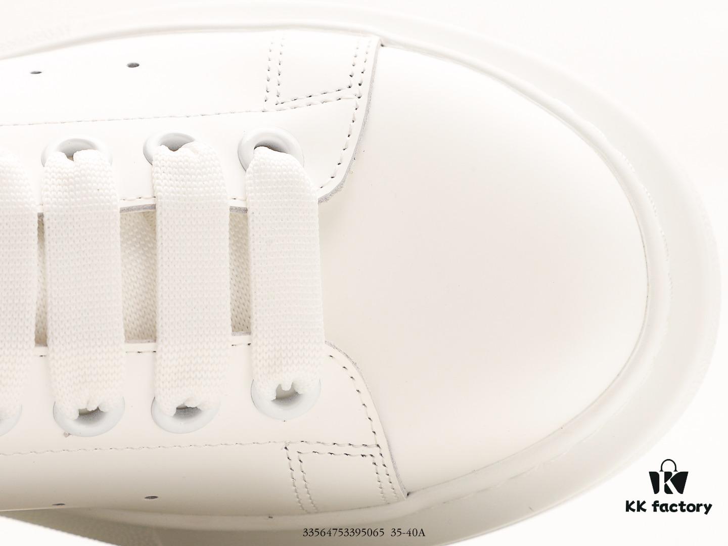 6930e74c6e68136f4d9b2c88 Alexander McQueen Sole Leather Sneakers, Low-top Fashion Thick-soled Casual White Sneakers