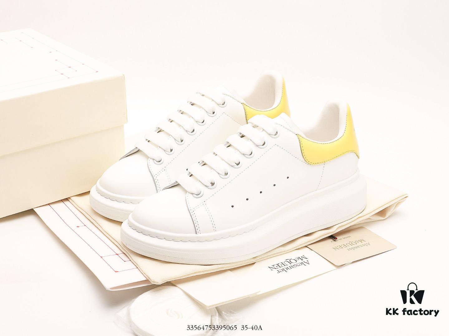 6930e74d6e68136f4d9b2c89 Alexander McQueen Sole Leather Sneakers, Low-top Fashion Thick-soled Casual White Sneakers