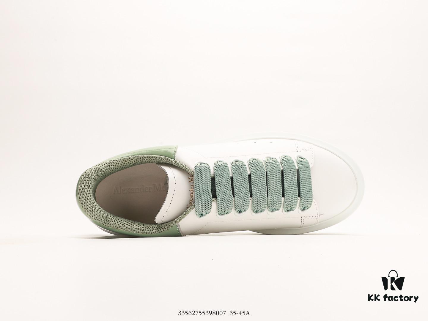 6930e74e6e68136f4d9b2c8b Alexander McQueen Sole Leather Sneakers, Low-top Fashion Platform Casual White Sneakers