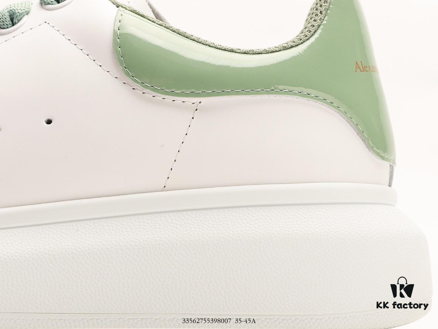 6930e7516e68136f4d9b2c90 Alexander McQueen Sole Leather Sneakers, Low-top Fashion Platform Casual White Sneakers