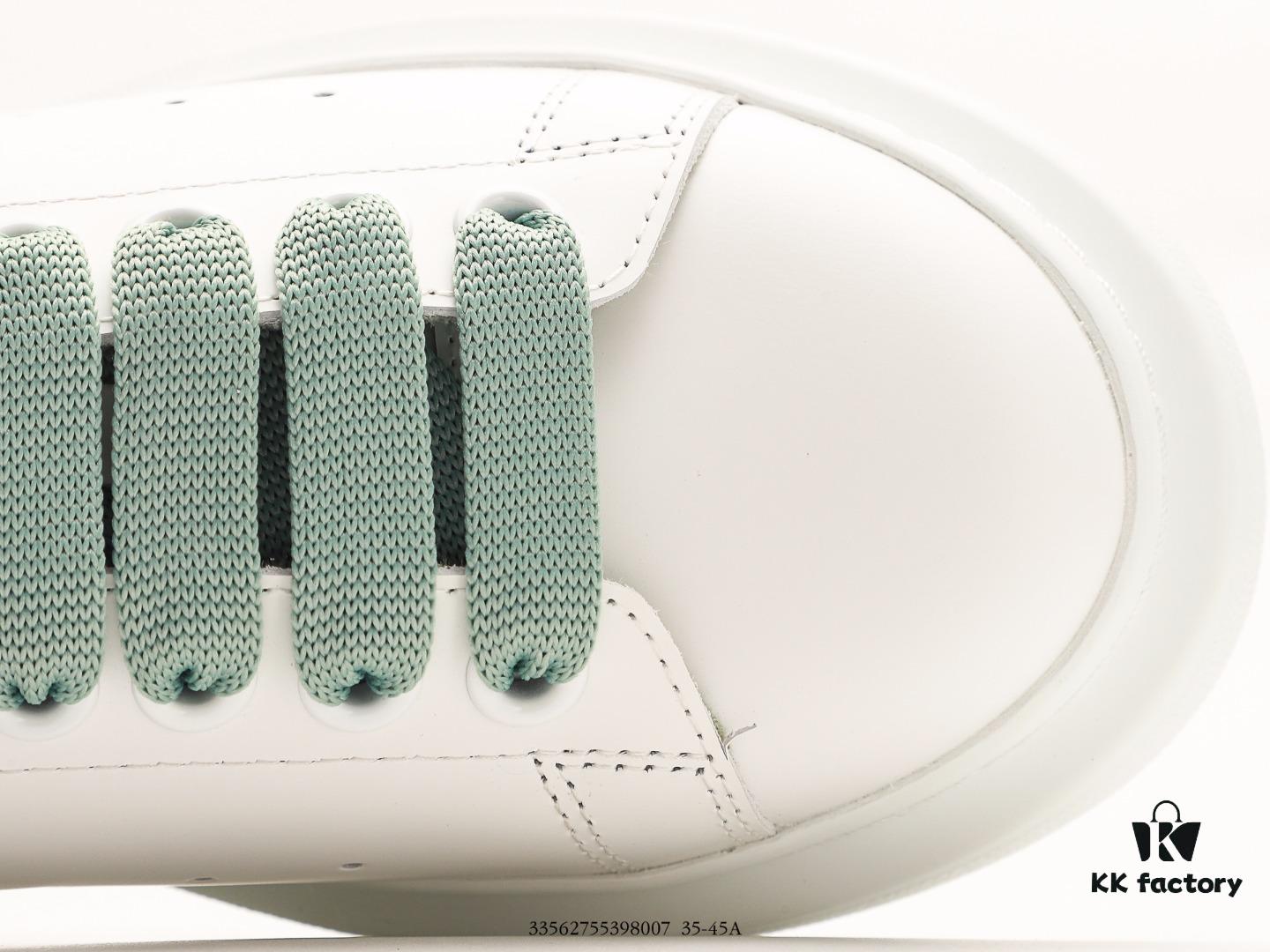 6930e7526e68136f4d9b2c92 Alexander McQueen Sole Leather Sneakers, Low-top Fashion Platform Casual White Sneakers