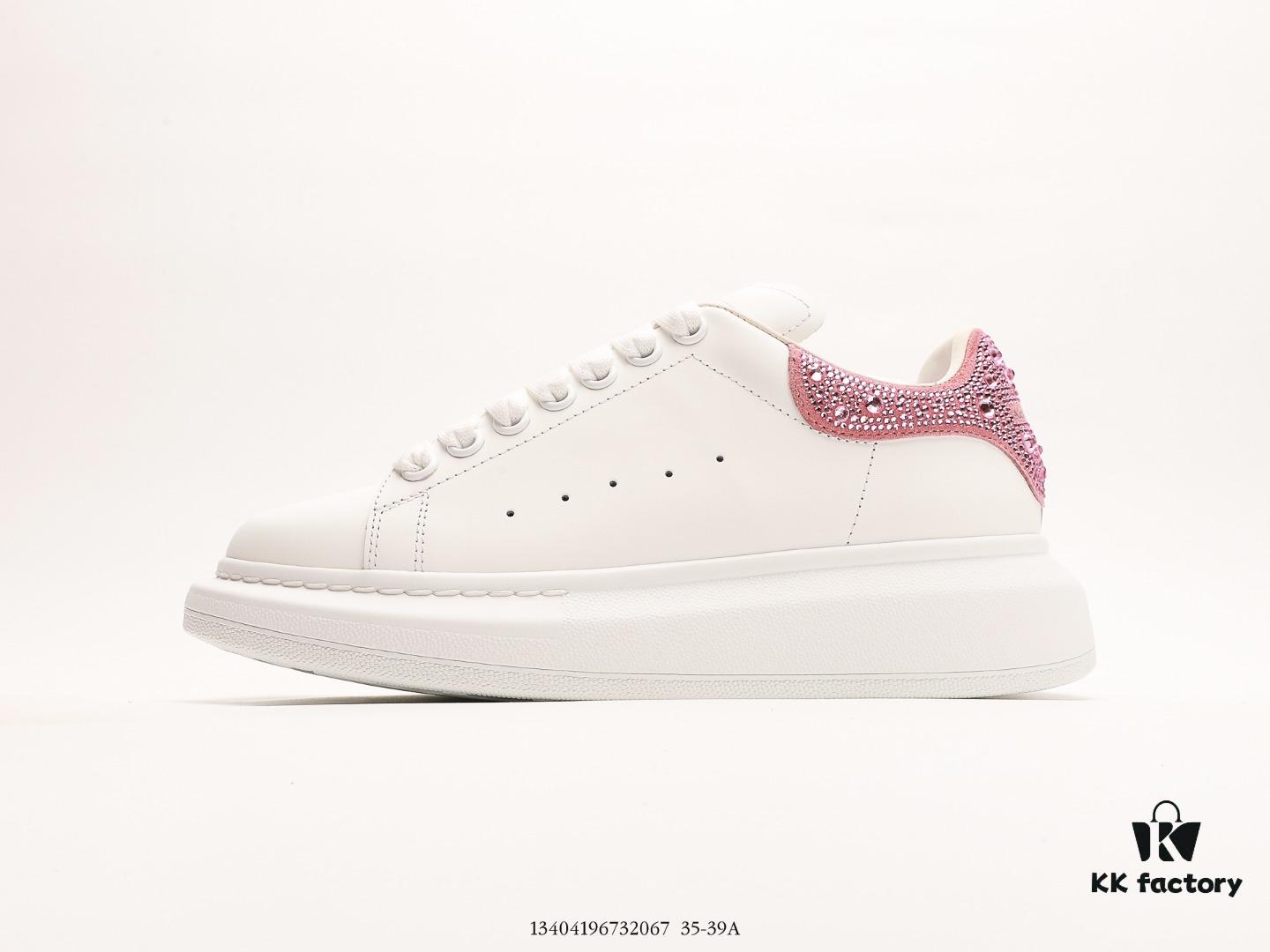 6930e7576e68136f4d9b2c9b Alexander McQueen Italian Luxury Brand Sole Leather Sneakers Low-top Fashion Platform Casual White Shoes