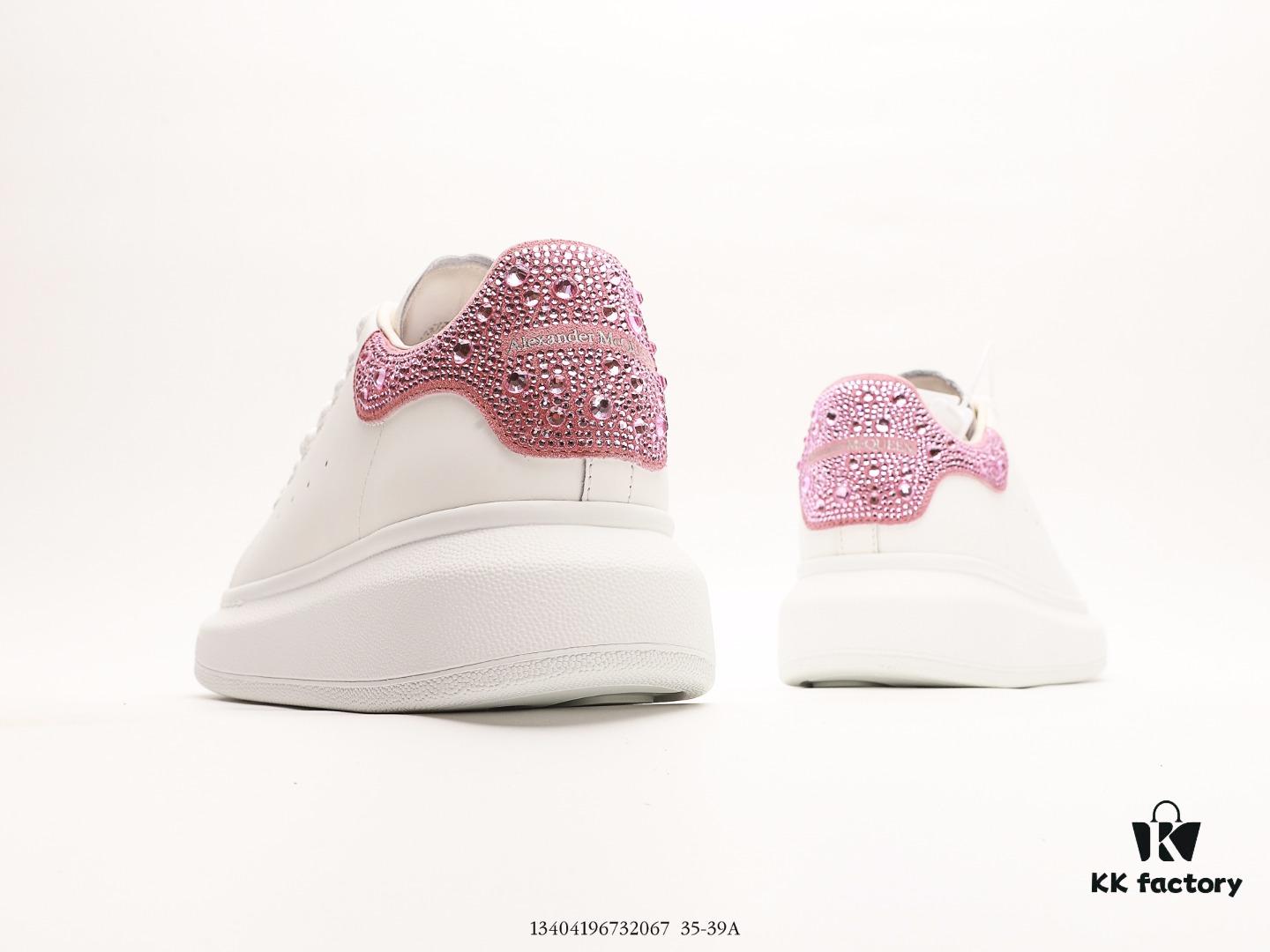 6930e75a6e68136f4d9b2ca1 Alexander McQueen Italian Luxury Brand Sole Leather Sneakers Low-top Fashion Platform Casual White Shoes