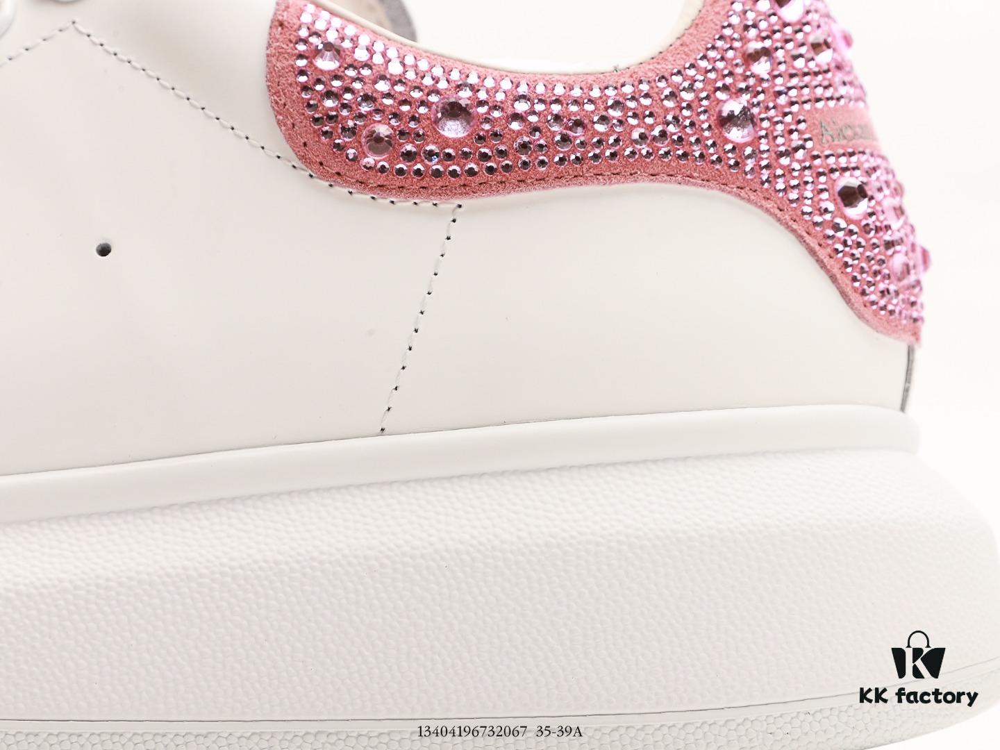 6930e75b6e68136f4d9b2ca3 Alexander McQueen Italian Luxury Brand Sole Leather Sneakers Low-top Fashion Platform Casual White Shoes