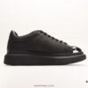 6930e7606e68136f4d9b2cac Alexander McQueen Italian Luxury Brand Sole Leather Sneakers Low-top Fashion Thick-soled Casual White Shoes