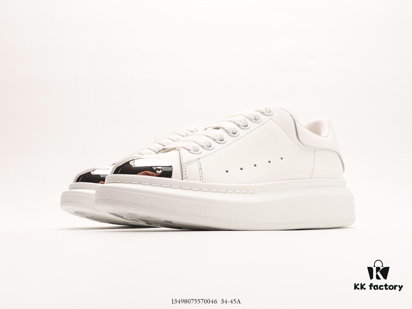 6930e76b6e68136f4d9b2cc2 Alexander McQueen Sole Leather Sneakers Low-top Luxury Fashion Thick-soled Casual White Sneakers