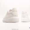 6930e76c6e68136f4d9b2cc3 Alexander McQueen Sole Leather Sneakers Low-top Luxury Fashion Thick-soled Casual White Sneakers