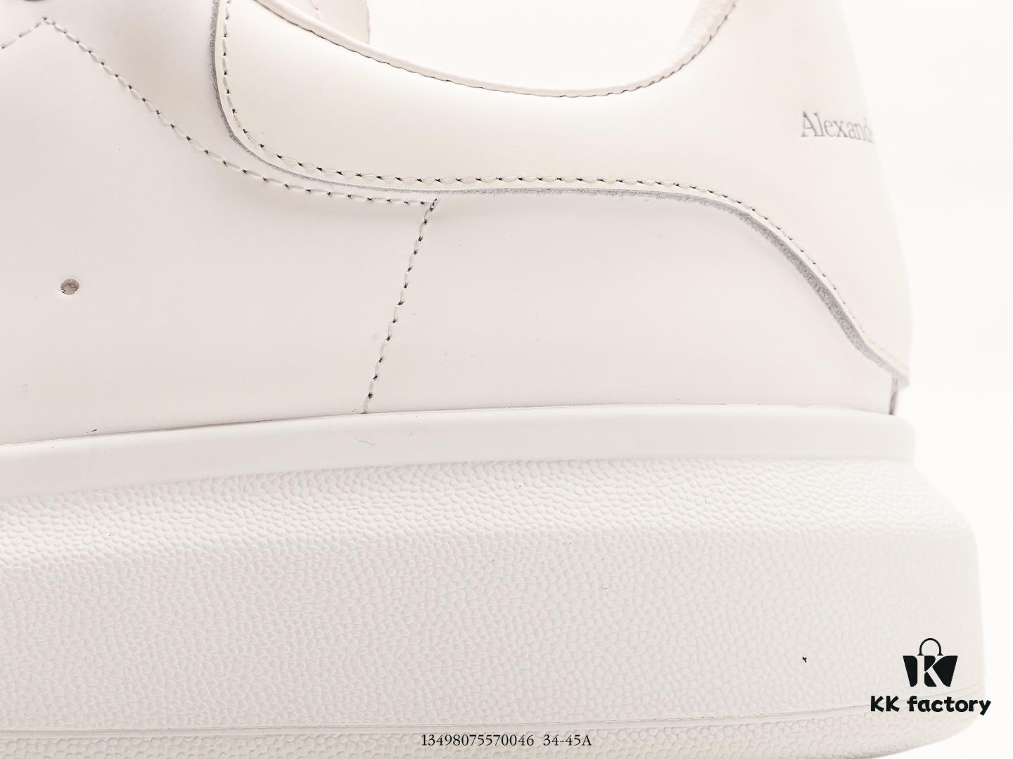 6930e76c6e68136f4d9b2cc4 Alexander McQueen Sole Leather Sneakers Low-top Luxury Fashion Thick-soled Casual White Sneakers