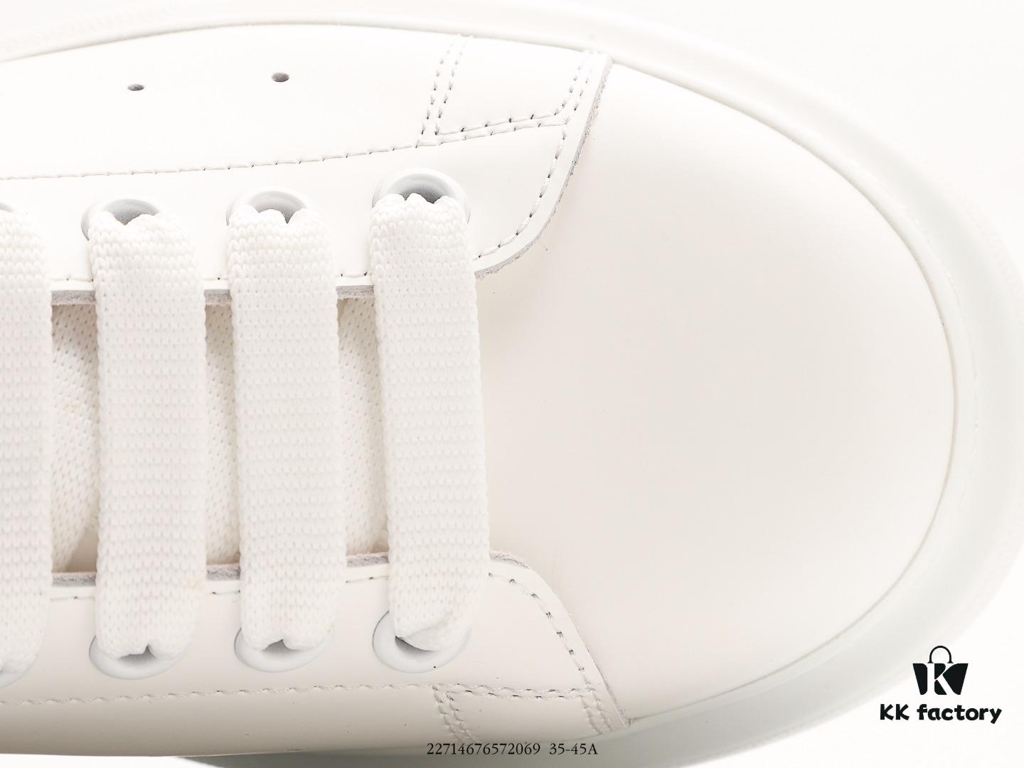6930e7716e68136f4d9b2ccc Alexander McQueen Italian Luxury Brand Sole Leather Sneakers Low-Top Fashion Chunky Casual White Sneakers