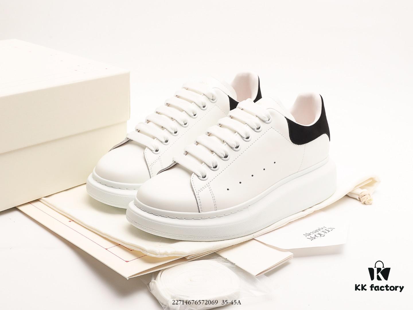 6930e7716e68136f4d9b2ccd Alexander McQueen Italian Luxury Brand Sole Leather Sneakers Low-Top Fashion Chunky Casual White Sneakers