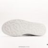McQueen Sole Leather Sneakers, Low-top Fashion Platform Casual White Shoes