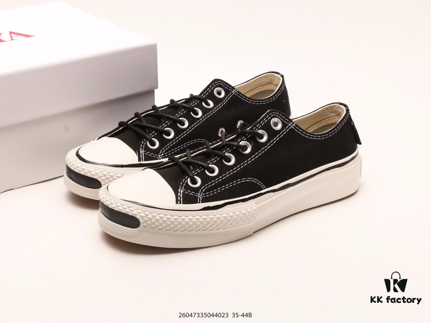 6930e7a46e68136f4d9b2d22 KOJI KAMIYA, Designer of MMY's Sub-label, Presents KAMIYA Vulcanize Low Sneaker – Japanese Emerging Streetwear Brand's Smiley Face Twisted Seam Casual Sports Skateboarding Vulcanized Shoes