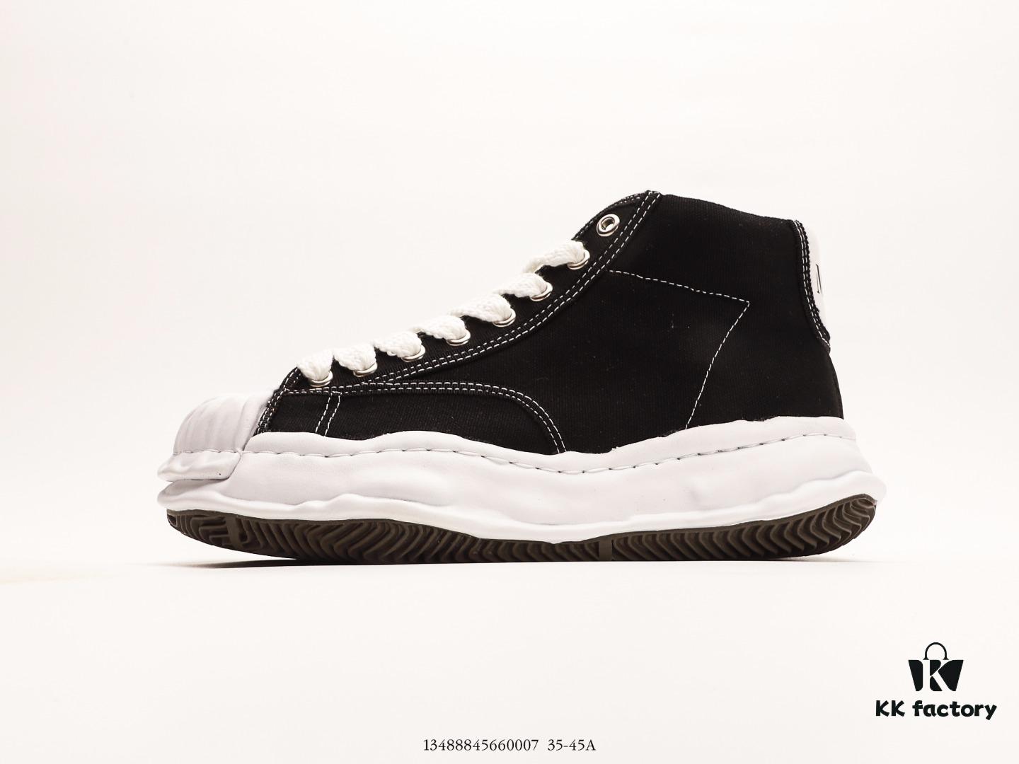 6930e7bd6e68136f4d9b2d48 MMY Maison MIHARA YASUHIRO Wayne Original Sole Leather Low Sneaker - Shell-Toe Inspired Distorted Ice Cream Design, Newly Developed Dual-Molded Single-Phase Foamed EVA Midsole with Ventilation Holes, Integrated Wear-Resistant RB Rubber Outsole, Full-Grain Top Layer Leather Upper