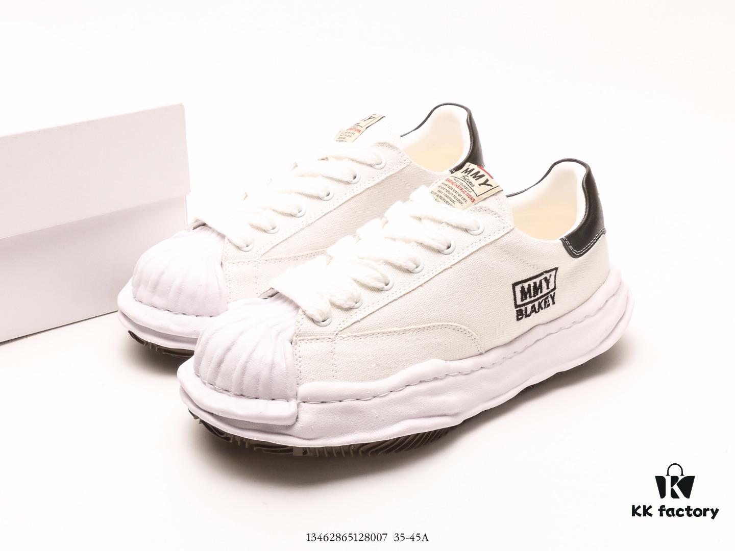 MIHARA YASUHIRO mmy Yasuhiro Mihara Dissolving Shoe Blakey Shell Toe Original Sole Thick-Soled Canvas Sneakers Unisex Couple Style