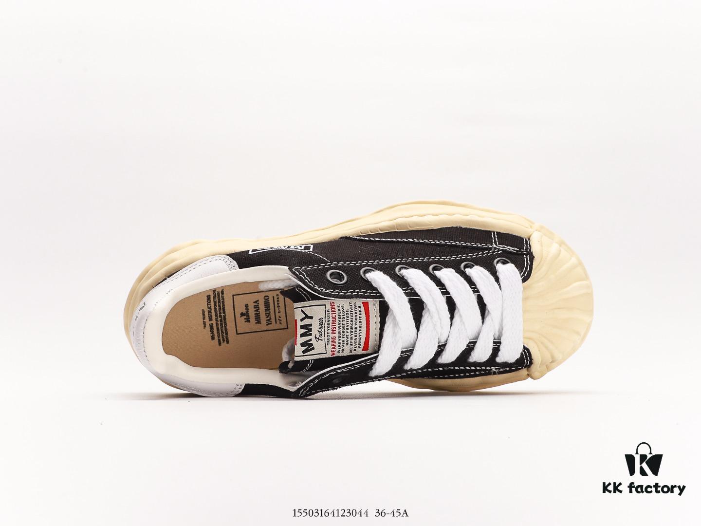 6930e7ca6e68136f4d9b2d5d MMYMaison MIHARA YASUHIRO Wayne Original Sole Leather Low Sneaker, Shell-Toe Style Distorted Melting Ice Cream Design, Developed from Original Last and Pattern, Full-Grain Top Grain Leather Upper, Newly Developed Dual-Mold Single-Injection EVA Midsole with Ventilation Holes, Integrated Durable Rubber Outsole