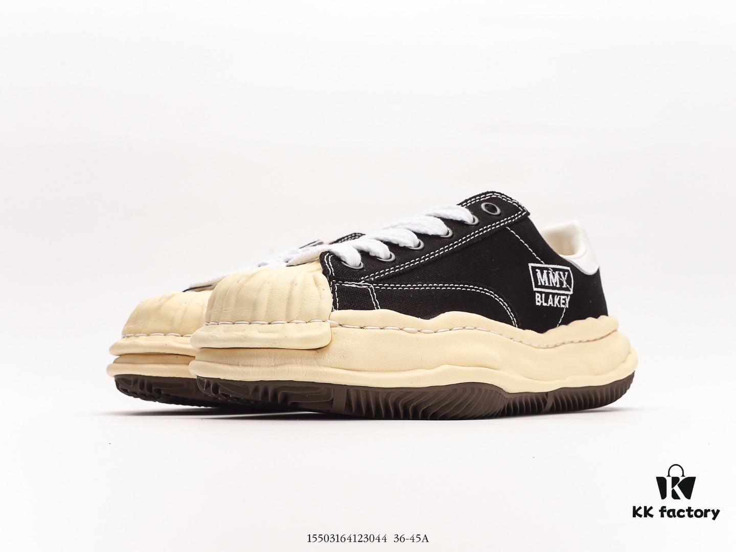 6930e7cb6e68136f4d9b2d5f MMYMaison MIHARA YASUHIRO Wayne Original Sole Leather Low Sneaker, Shell-Toe Style Distorted Melting Ice Cream Design, Developed from Original Last and Pattern, Full-Grain Top Grain Leather Upper, Newly Developed Dual-Mold Single-Injection EVA Midsole with Ventilation Holes, Integrated Durable Rubber Outsole
