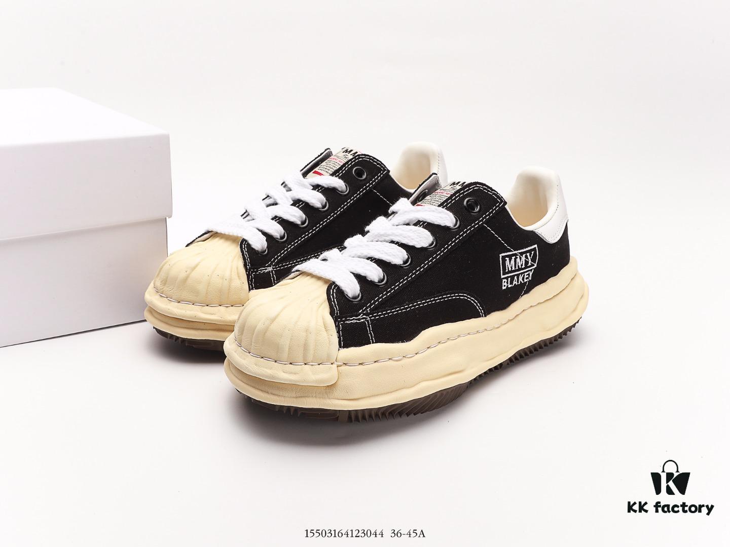 6930e7cd6e68136f4d9b2d62 MMYMaison MIHARA YASUHIRO Wayne Original Sole Leather Low Sneaker, Shell-Toe Style Distorted Melting Ice Cream Design, Developed from Original Last and Pattern, Full-Grain Top Grain Leather Upper, Newly Developed Dual-Mold Single-Injection EVA Midsole with Ventilation Holes, Integrated Durable Rubber Outsole