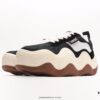 XKEYOAY Fashion Brand Maison MIHARA YASUHIRO Wayne Original Sole Leather Low Sneaker with Deformed Wavy Outsole, Versatile Casual Sports Skate Shoe