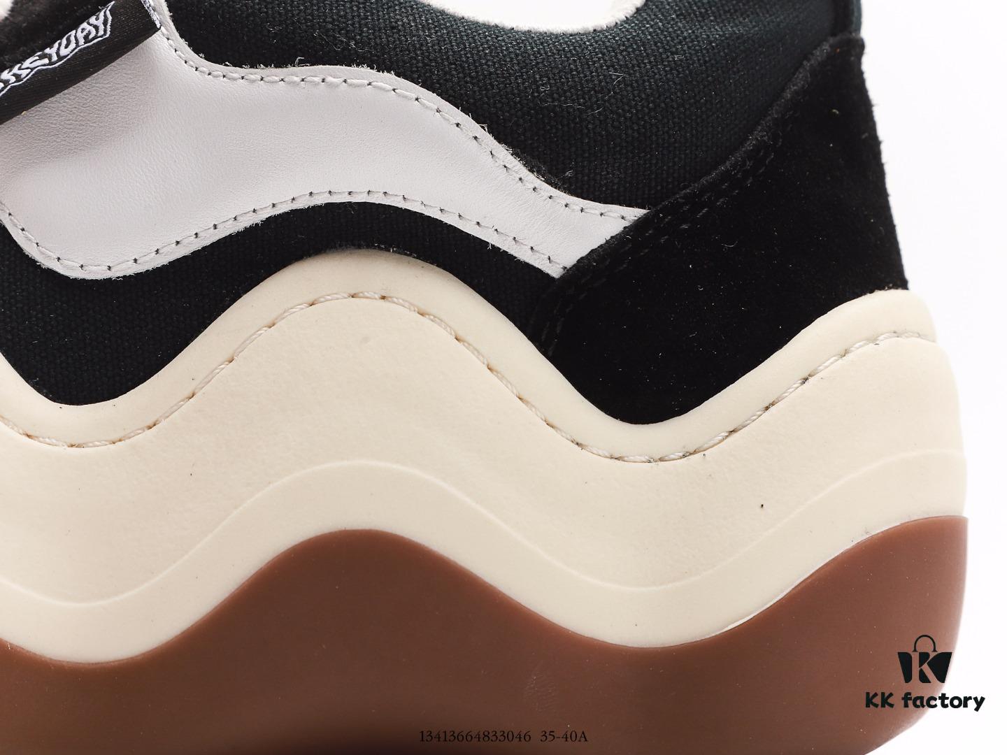 XKEYOAY Fashion Brand Maison MIHARA YASUHIRO Wayne Original Sole Leather Low Sneaker with Deformed Wavy Outsole, Versatile Casual Sports Skate Shoe